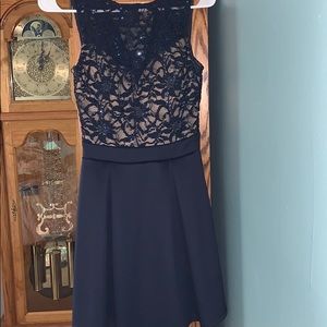 Sparkly Navy Formal Dress